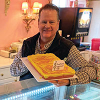 Man holding fudge